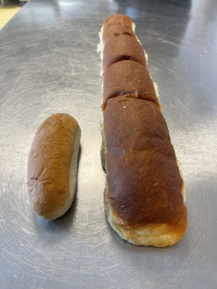 Gigant XXL Pølsebrød | 4 stk. á ca. 200 g