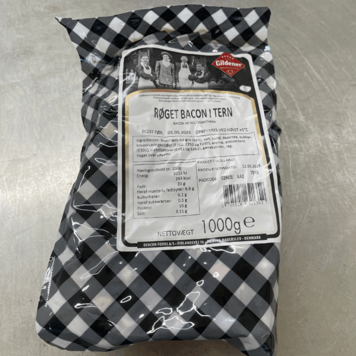 Røget Bacon i tern | 1 kg - Image 2