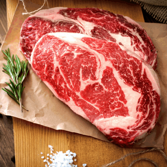 Ribeye Steaks | Dansk Kalv fra Himmerland | GARANTI MØRT | Vælg selv størrelse