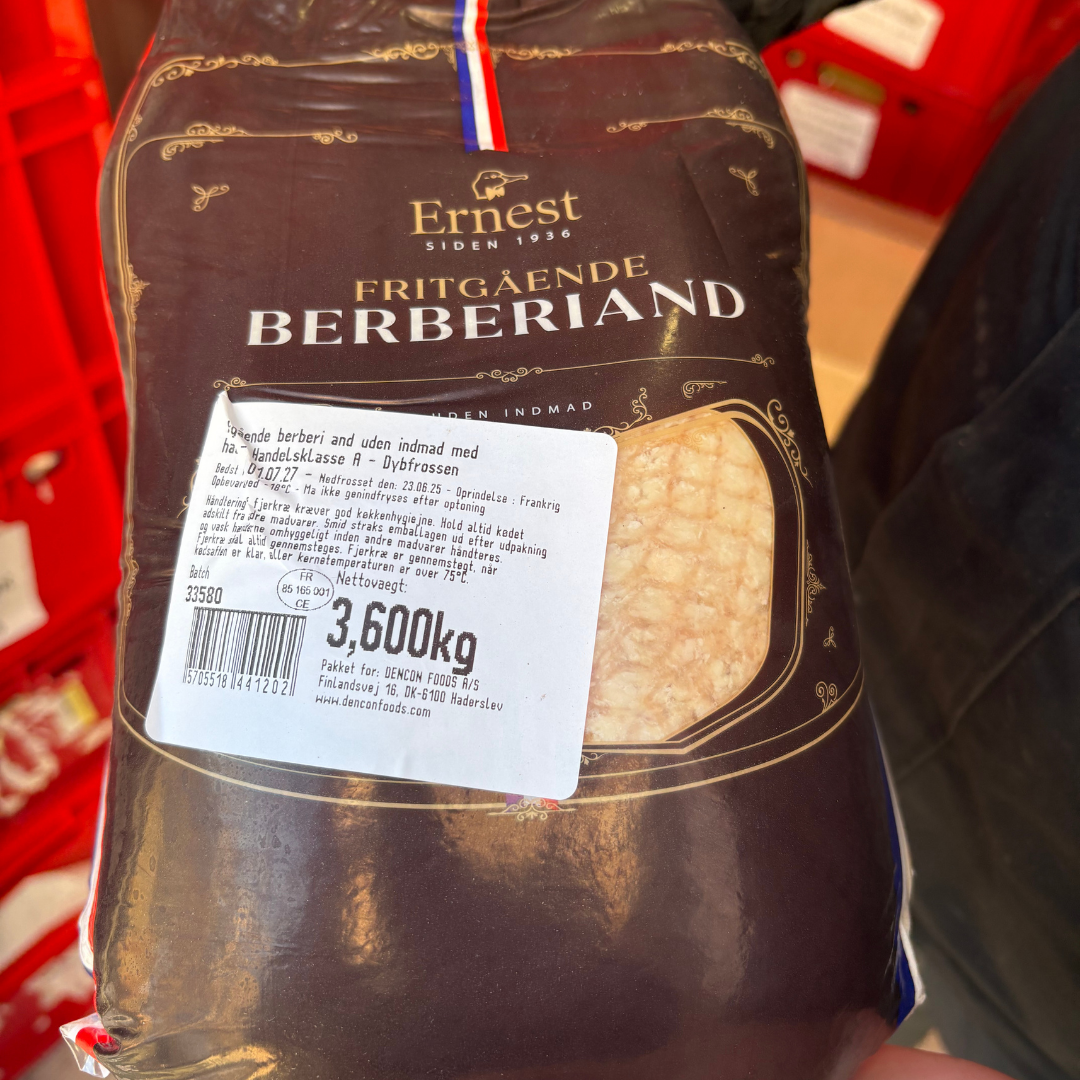 Fritgående berberiand 3,6 kg