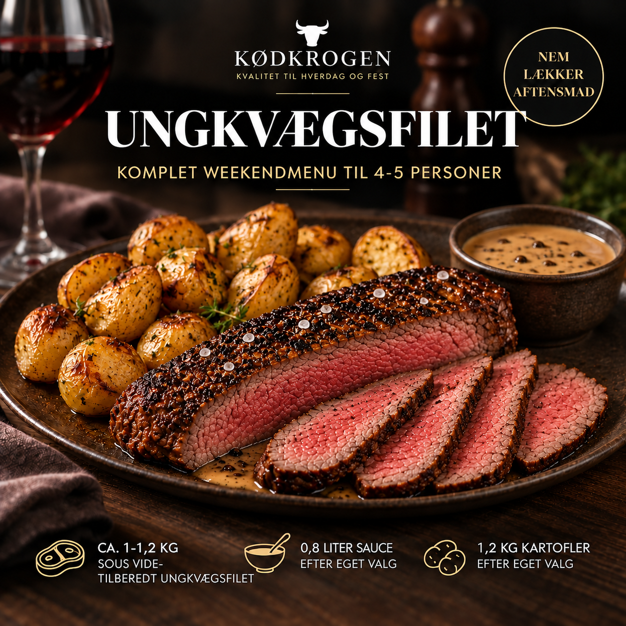 Ungkvægsfilet - Weekendmenu